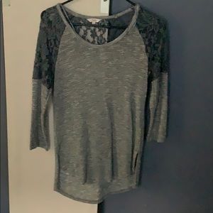 Sparkly Blue Laced Sweater